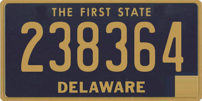 DE license plate 238364