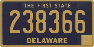 DE license plate 238366
