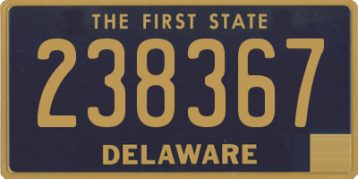 DE license plate 238367