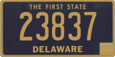 DE license plate 23837