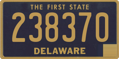 DE license plate 238370