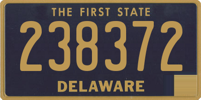 DE license plate 238372