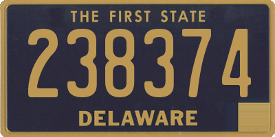 DE license plate 238374