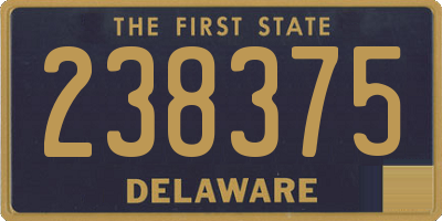 DE license plate 238375