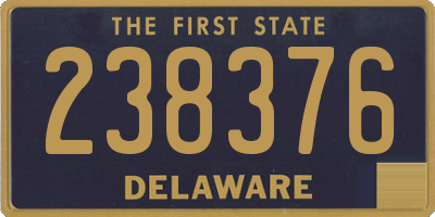 DE license plate 238376