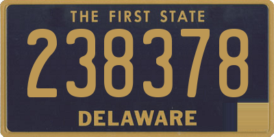 DE license plate 238378