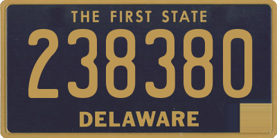 DE license plate 238380