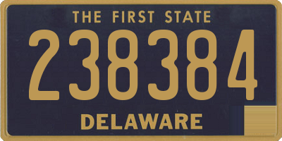 DE license plate 238384
