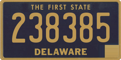 DE license plate 238385