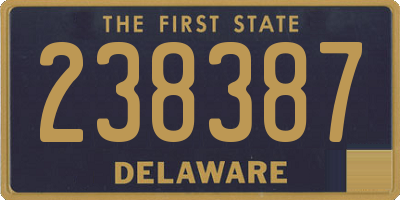 DE license plate 238387