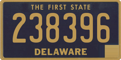 DE license plate 238396