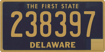 DE license plate 238397