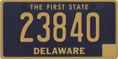 DE license plate 23840