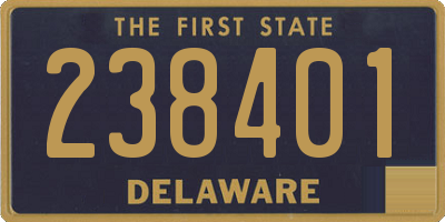 DE license plate 238401