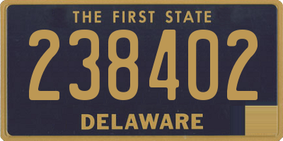 DE license plate 238402