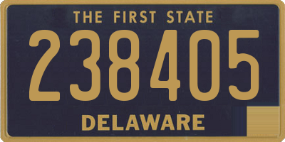 DE license plate 238405