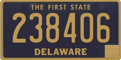 DE license plate 238406