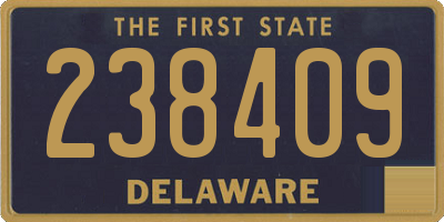 DE license plate 238409