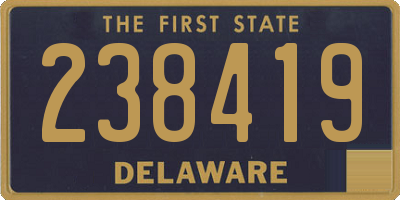 DE license plate 238419