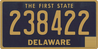 DE license plate 238422