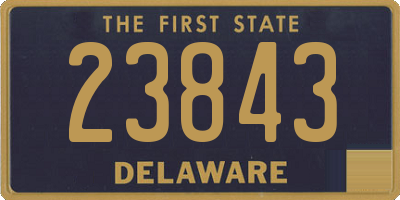 DE license plate 23843