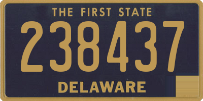 DE license plate 238437