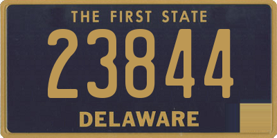 DE license plate 23844