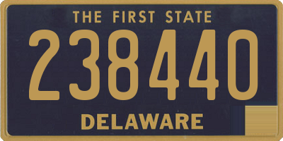 DE license plate 238440
