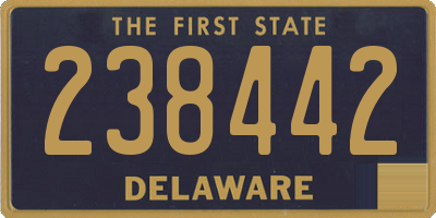 DE license plate 238442