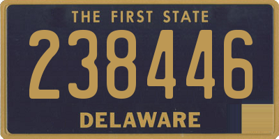 DE license plate 238446