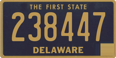 DE license plate 238447
