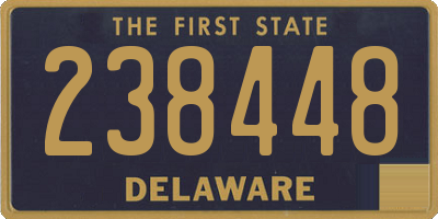 DE license plate 238448