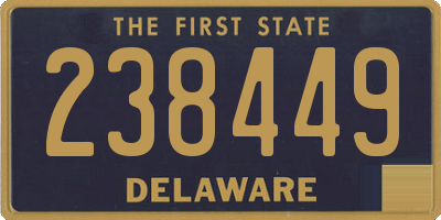 DE license plate 238449