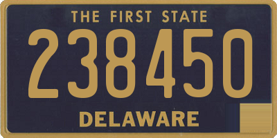 DE license plate 238450