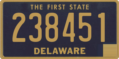 DE license plate 238451