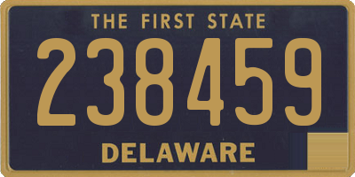 DE license plate 238459