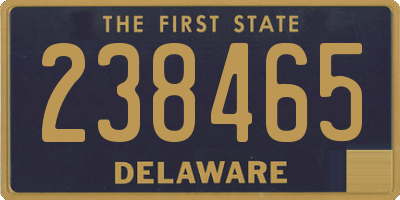 DE license plate 238465