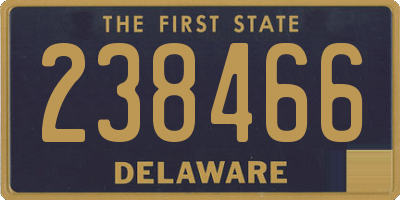 DE license plate 238466