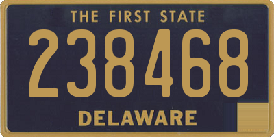 DE license plate 238468