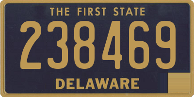 DE license plate 238469