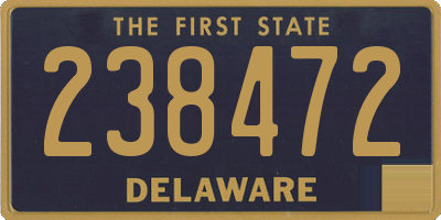 DE license plate 238472