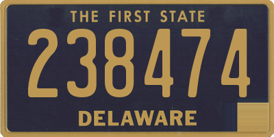 DE license plate 238474