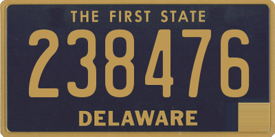 DE license plate 238476