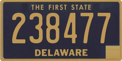 DE license plate 238477