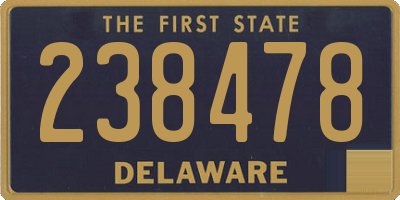DE license plate 238478