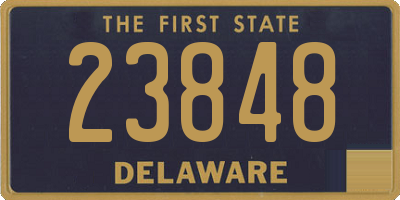 DE license plate 23848
