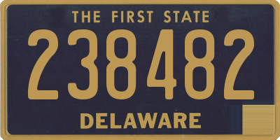DE license plate 238482