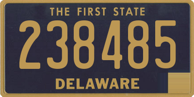 DE license plate 238485