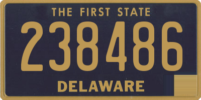 DE license plate 238486