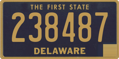 DE license plate 238487